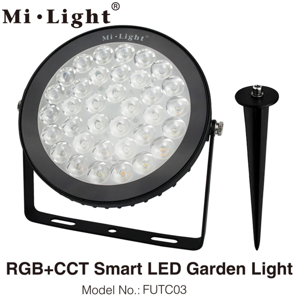 MiLight 15 Вт RGB + CCT LED Газон Свет AC85 265V IP65 Водонепроницаемый Открытый сад свет FUTC03