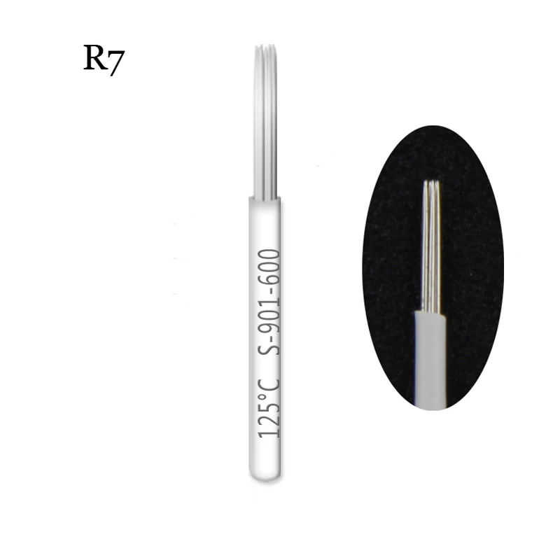 

50pcs Shading R7 Needle Round Liner Microblading for Manual Pen Eyebrow Microblading