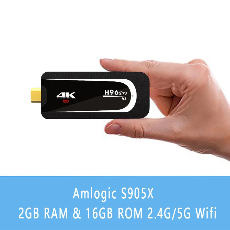 ТВ-приставка Wechip H96 Pro H3 2G 16G Android 7,1 ТВ-приставка Amlogic S905X четырехъядерный 2,4G 5G Wifi мини-ПК BT 4,0 4K HD Smart tv Stick