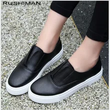 Женская обувь на плоской платформе; сезон весна-осень; лоферы из натуральной кожи; слипоны на плоской подошве; женские повседневные лоферы; женская обувь