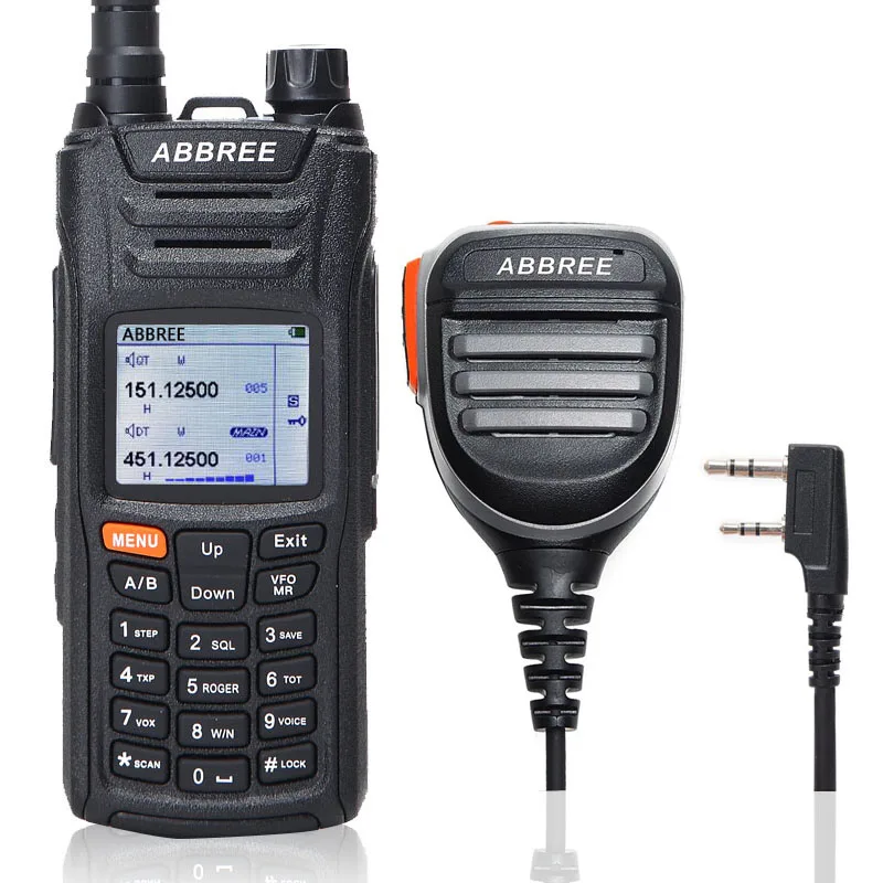 ABBREE AR F6 рация 6 диапазонов двойной дисплей режим ожидания 999CH Многофункциональный
