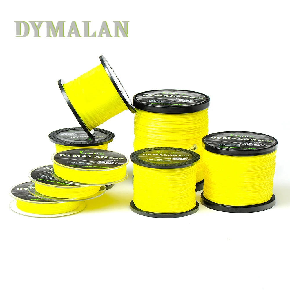Dymalan 1000 м PE плетеная леска Multifilament 4 нити рыбалка шнур Карп лески 6 80LB море морской