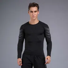 CKAHSBI мужские спортивные футболки для улицы с длинными рукавами футболки для походов Бегущий человек Пешие прогулки быстросохнущая одежда черная футболка