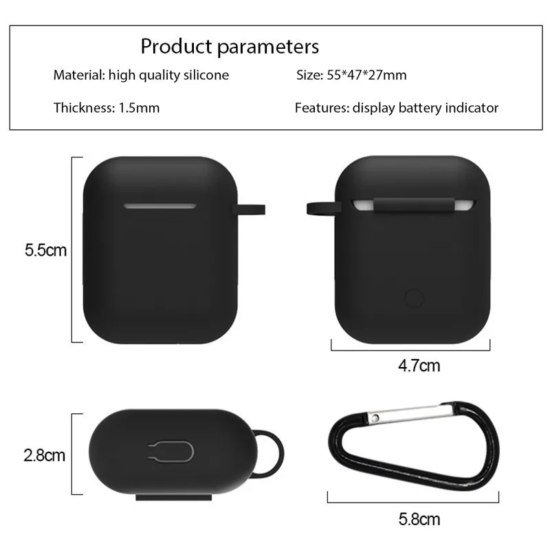 Мягкий силиконовый чехол для Apple Airpods противоударный AirPods Oortelefoon Чехлы Ultra Air Pods