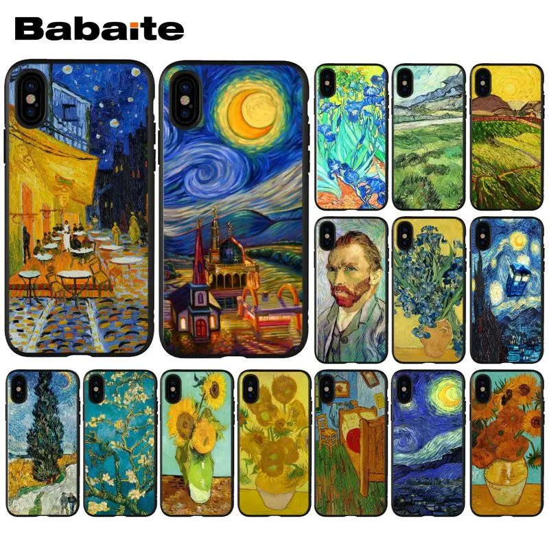 Babaite цветочных растений Винсента Ван Гога Картина маслом мягкий