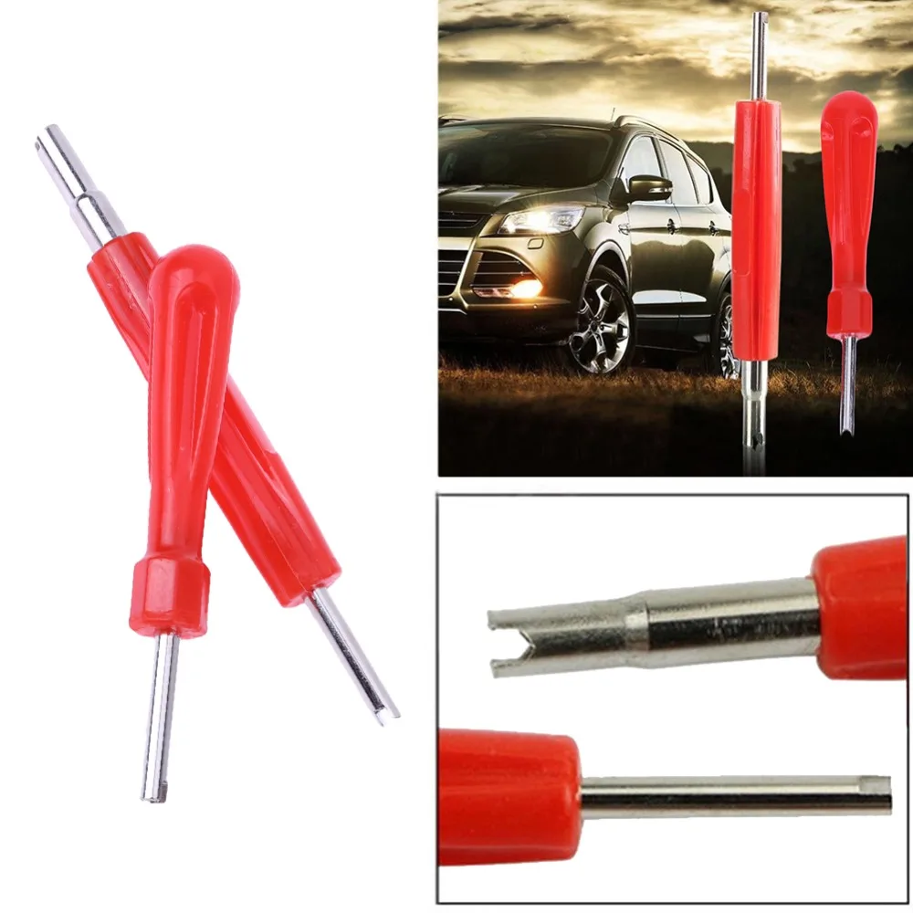 

Bostar 2Pcs Car Motorcycle Tyre Valve Core Wrench Removal Tool + Dual-End HVAC Installation Remover Changer Repair Tool #280085