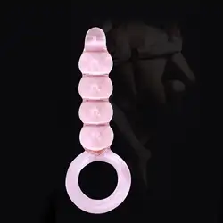 Для женщин Стекло анальный плагин поддельные пенис секс-игрушка дилдо взрослых мастурбация массажер новый