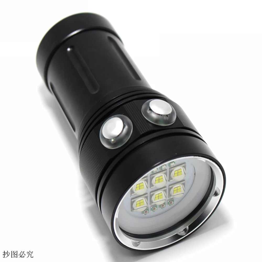 Luzes de Fotografia Lumens Profissional Mergulho Tocha Branco Vermelho uv Subaquática Foto Luz 8000 Led 7 Cheap Lanternas