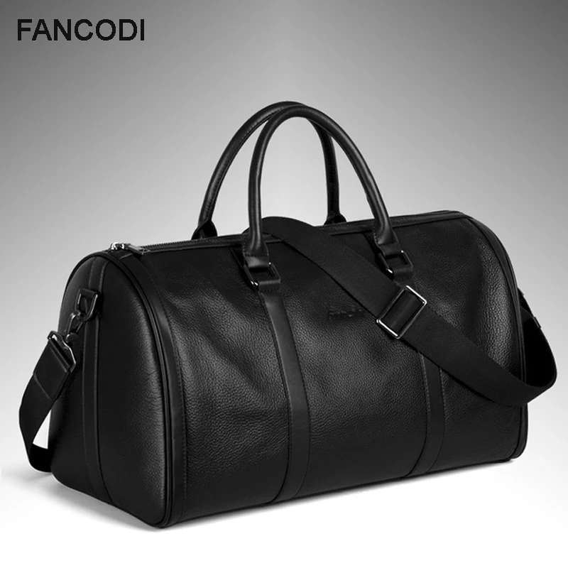 Fashion Genuine Leather Men&#39;s Travel Bag Luggage & Travel Bag Men Carry On Leather Duffel Bag ...