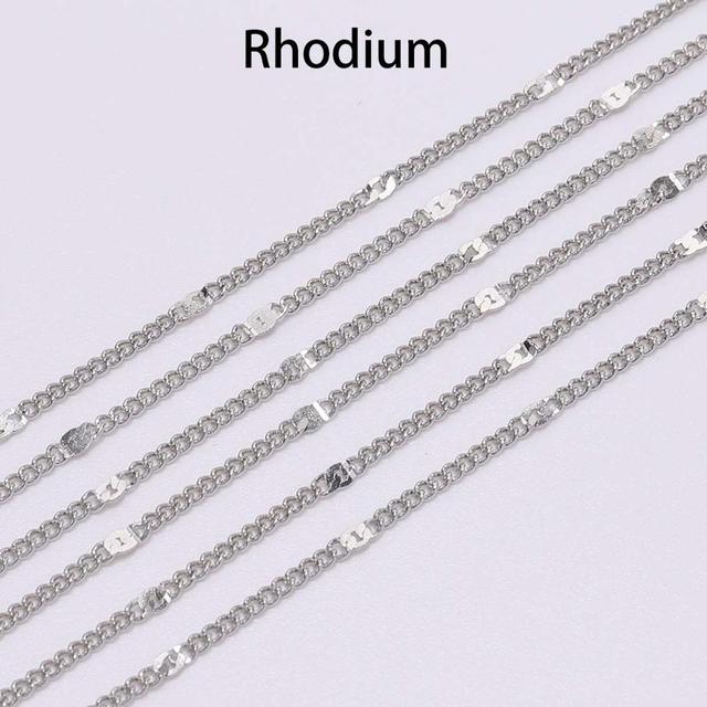 Width 1.3 1.6 2mm Metal Iron Brass Bulk Rolo Link Chains Necklace Chain Bracelet Findings Supplies For DIY Jewelry Making