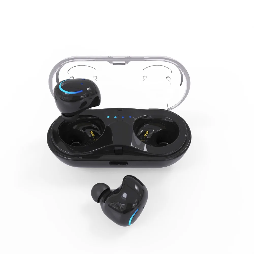 

True Wireless Earbuds Stereo Bluetooth Earphones Wireless Bluetooth Headphone Earphone with Built-in HD Mic and Charging Case