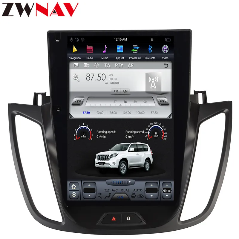 Clearance Tesla style 12.1" BIG Screen Android 7.1 Car gps navigation Head unit For Ford Kuga/Escape 2013+ radio multimedia stereo no dvd 6