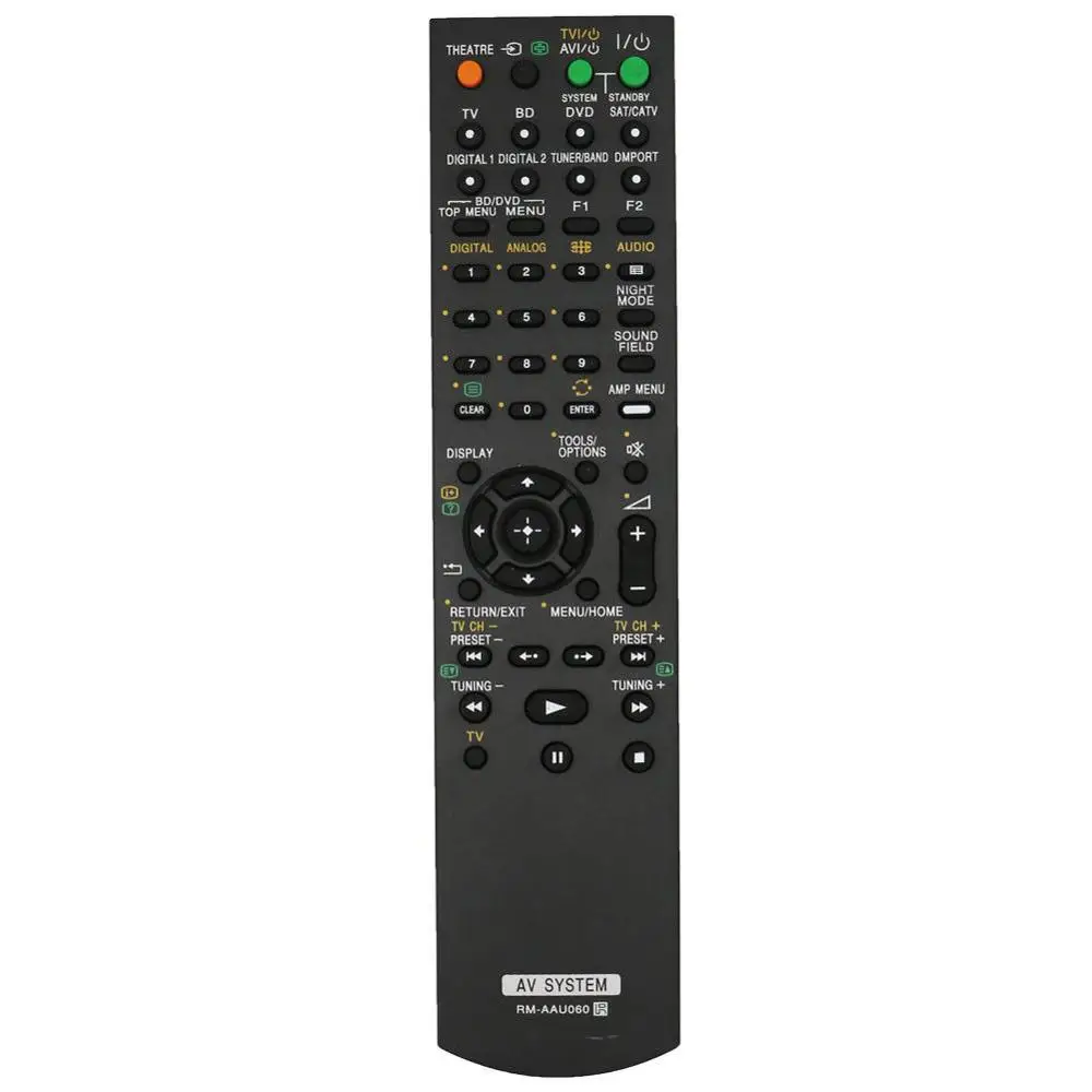 

Remote Control For Sony STR-K7200 STR-DE995 STR-DB79 HT-IS100 HT-SF360 RM-AAU057 RM-AAU058 DVD AV Receiver System