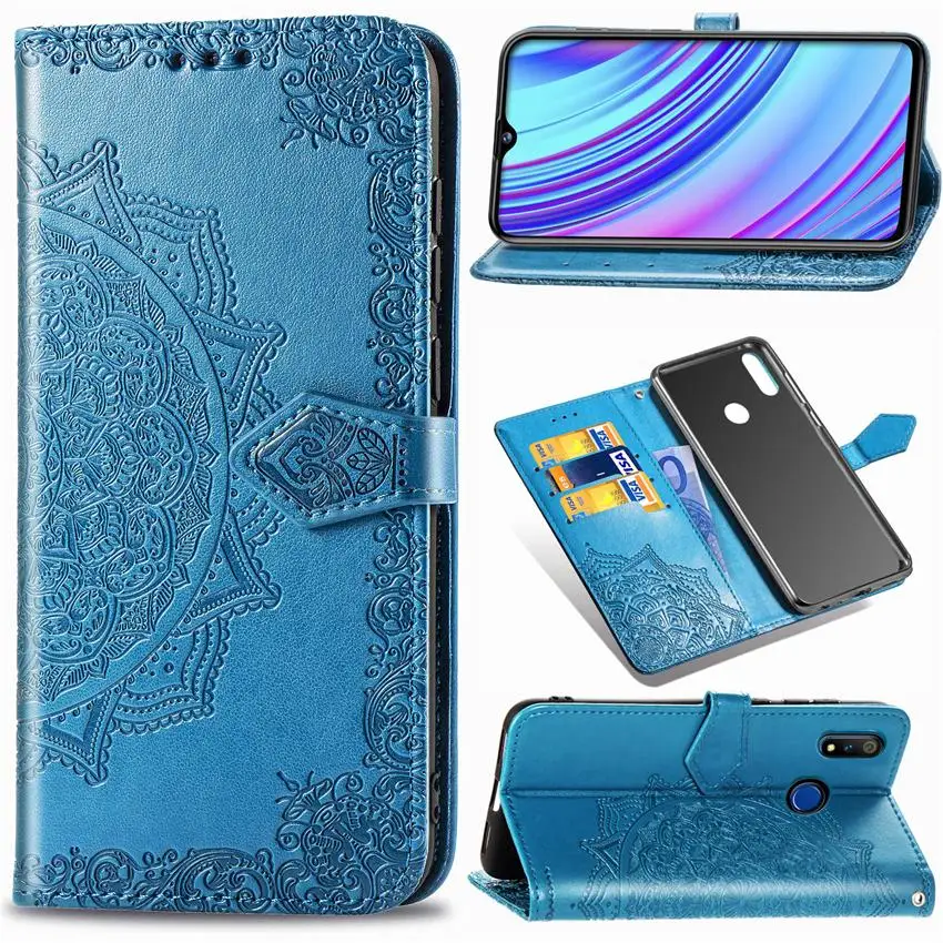 Кожаный чехол для OPPO Realme 3 Pro кошелек флип Global oppo чехол|Бамперы| |