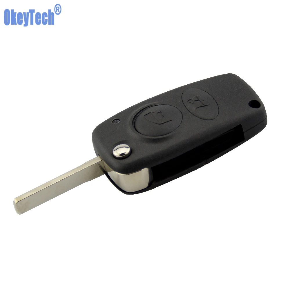 

OkeyTech New Styling Replacement Remote Key Shell Keyless Fob Cover Uncut Blade Blank For Alfa 2 Buttons Key Free Shipping