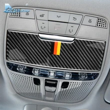 Скорость полета для Mercedes Benz C Class W205 C180 C200 C300 GLC аксессуары углеродного волокна салона световая панель для чтения крышка отделка