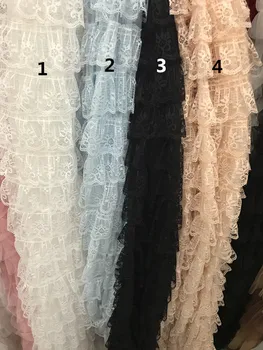 

African lace fabric yaking-7216 embroidered tulle fabric pretty for skirt dress french net lace Nigerian fabrics