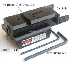 Промо-акция! Направляющая пистолета крепление Низкий Профиль Красный точка мини лазерный прицел 20 мм Вивер/Пикатинни