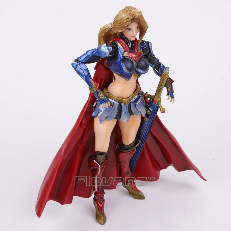  Play Arts KAI DC COMICS NO.7 SUPERGIRL PVC Action Figure Collectible Model Toy 28cm