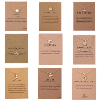 

Fashion Elegant Animal Necklace Elephant Dragonfly Butterfly Feather Imitation Pearl Necklaces Necklace Pendant Charm Women Gift