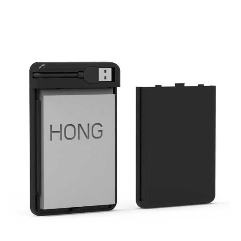 Бесплатная доставка черный корпус для usb флеш накопителя HDD SSD бокс 2 5 дюйма sata на 3