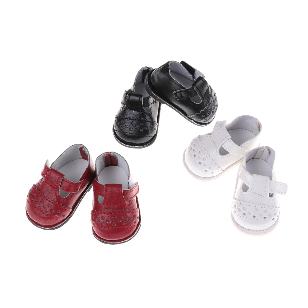 

Cute One Pair Doll Shoes Adorable Party Ankle Strap PU Leather Shoes For 16'' Sharon Dolls Clothing Accessories