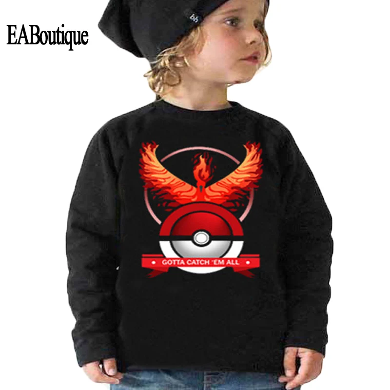 

EABoutique Bobo Choses 2018 Autumn pokemon Kids Clothes long Sleeve T-shirt Cartoon boy Sports Tee Q970