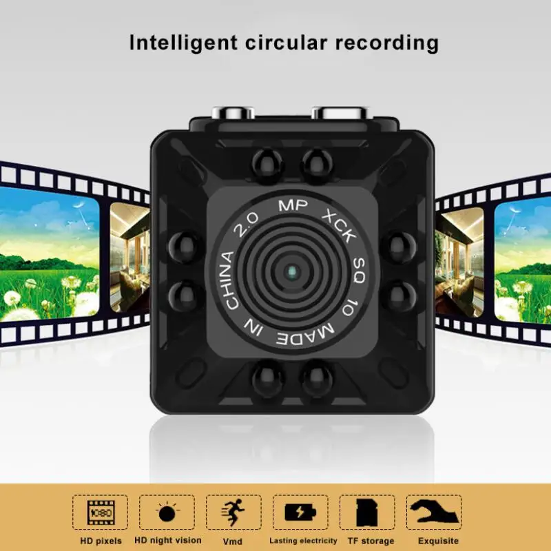 

SQ10 Mini Camera Recorder HD Motion Sensor Micro USB Camera 1080P Mini Camcorder Infrared Night Vision Camera