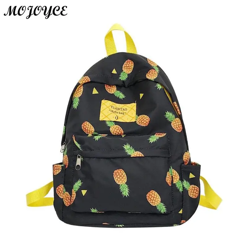 

Pineapple Print Backpack Teenage Girls School Bag Women Travel Shoulder Bags Fashion Students Backpacks Oxford Cloth Rucksack