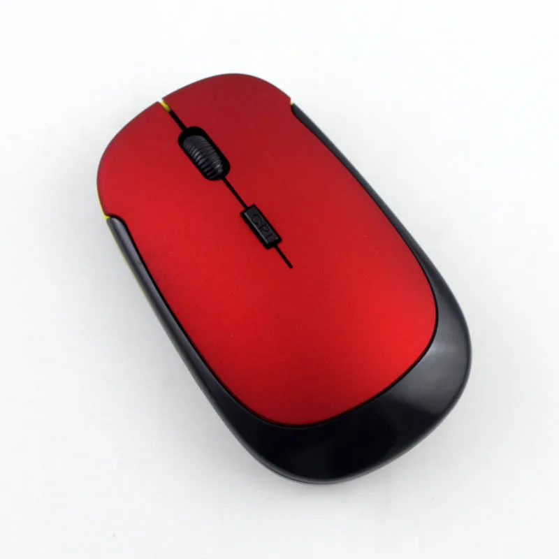 2,4G Беспроводная оптическая мышь USB приемник эргономичная игровая мышь для Macbook lenovo Asus Dell hp ноутбук PC компьютерные мыши геймер - Цвет: Red