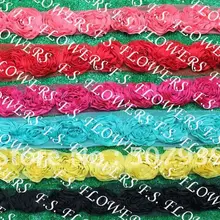 20 лет 7 см Шифоновый Цветок розы отделка для детей повязки на голову одежда аксессуары 6 цветов