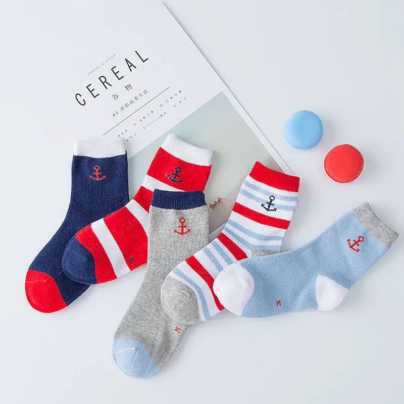 Autumn Winter Children Girls Boys Socks Fashion Cartoon Combed Cotton Kids Student Comfortable Socks