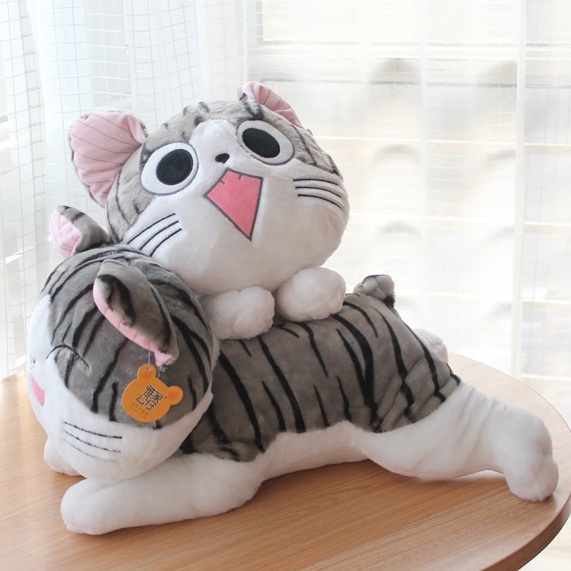 free shipping doll cheese cat rice balls cat plush toy doll bed pillow