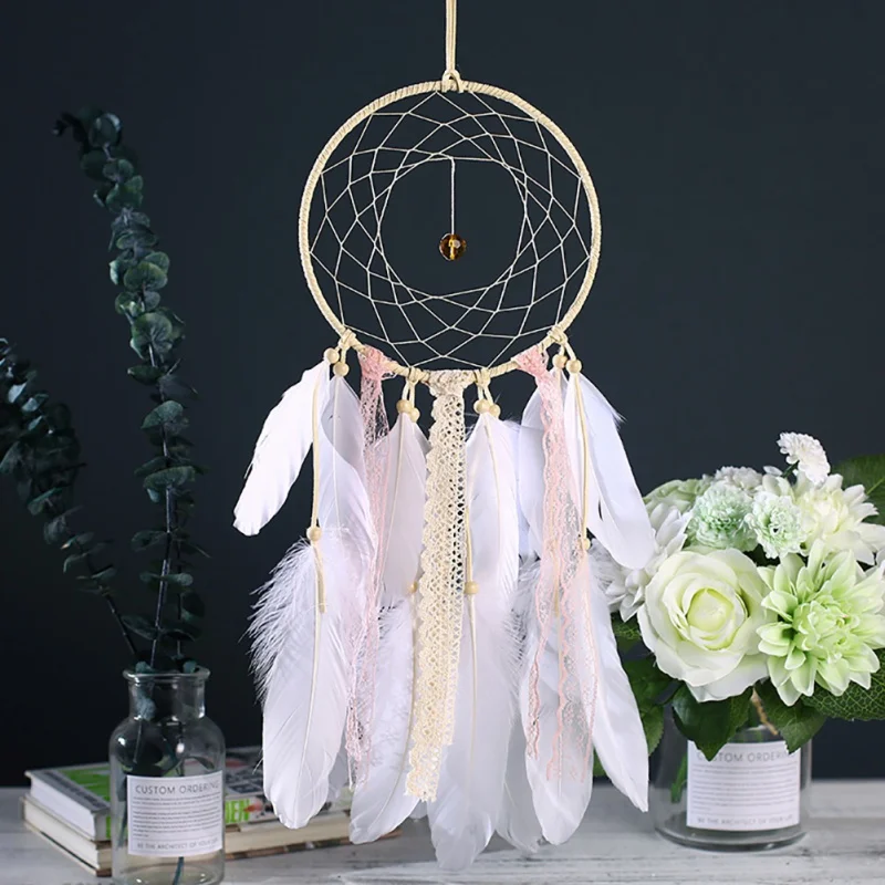 

Vintage Dream Catcher Net Handmade With Feather Gift Dreamcatcher Decoration Ornament Car Hanging Decor Home Hanging Craft