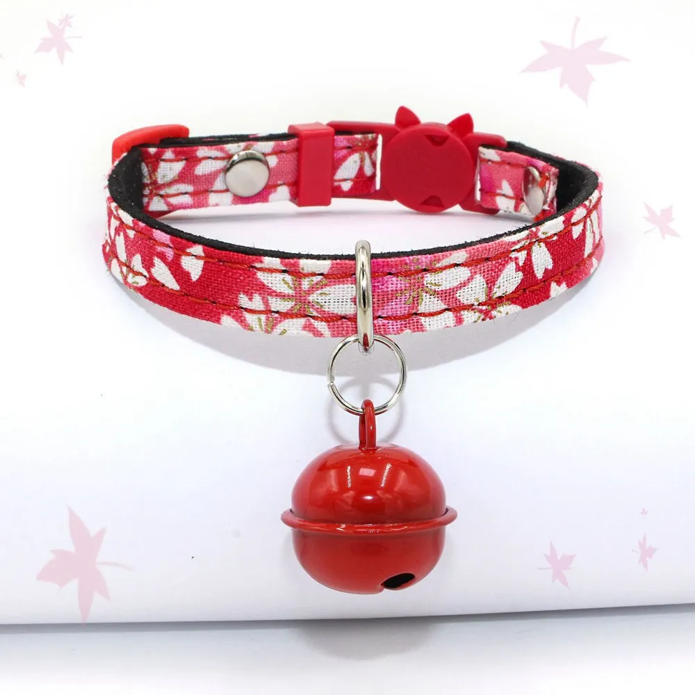 1PC Cute Puppy Cat Collar With Bell Safety Kitten 1PC Cute Puppy Cat Collar With Bell Safety Kitten