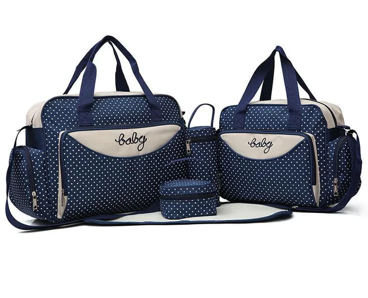 5 шт. многофункциональный, вместительный мешок для подгузников для мам, сумка для путешествий для детей, модная сумка-мессенджер для матерей