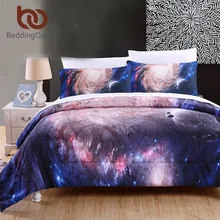 Постельные принадлежности Outlet одеяло набор 3D звезда Галактика одеяло с наволочками крутые мягкие покрывала 3 шт. кровать в сумке для спальни темно-синее одеяло