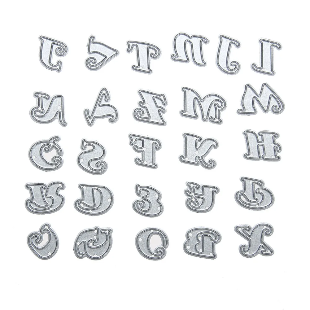 Alphabet Letters A Z Cutting Dies Metal Stencil For Walls Scrapbooking