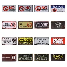 Tienda de matrícula decoración de garaje hombre cueva baños Tin Sign Vintage Road Guide Metal letrero pintado placas póster 30X15CM C14