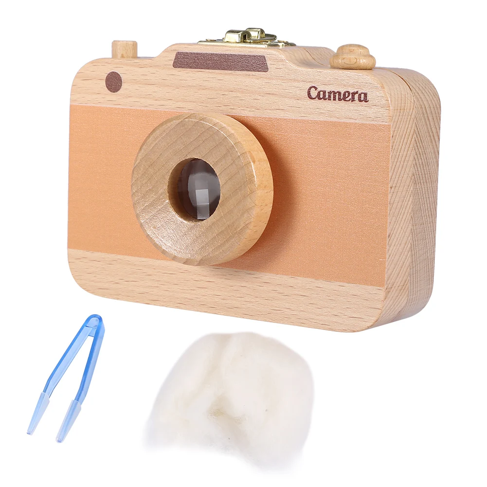 Детская камера форма зуб Коробка для хранения зубов деревянный Органайзер чехол для ребенка сохранить зубы молока отличные подарки для младенцев - Цвет: A