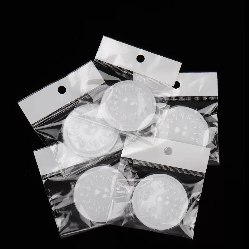 

10pcs/lot Permanent Makeup Beauty Tools Disposable Plastic Glue Holder Gasket Flower for Eyelashes Pallet Extension Accessories