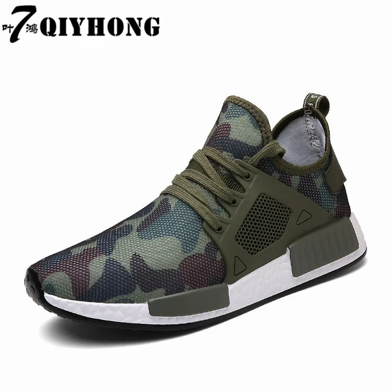 

QIYHONG2017 New Summer Camouflage Mesh Men'S Shoes Fashion Trend Korean Men'S Casual Shoes High-Quality HotLarge size Shoes