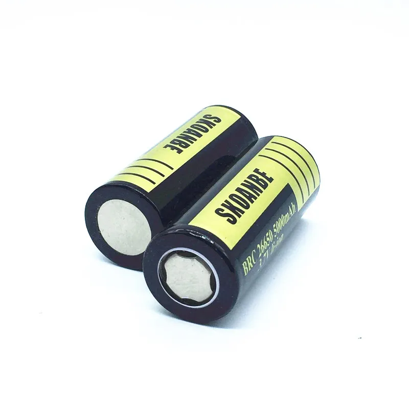 Original SKOANBE Battery 26650 battery 5000mAh Rechargeable Battery 3.7v Li-ion Batteries Actual Capacity Higher Than 5000mah