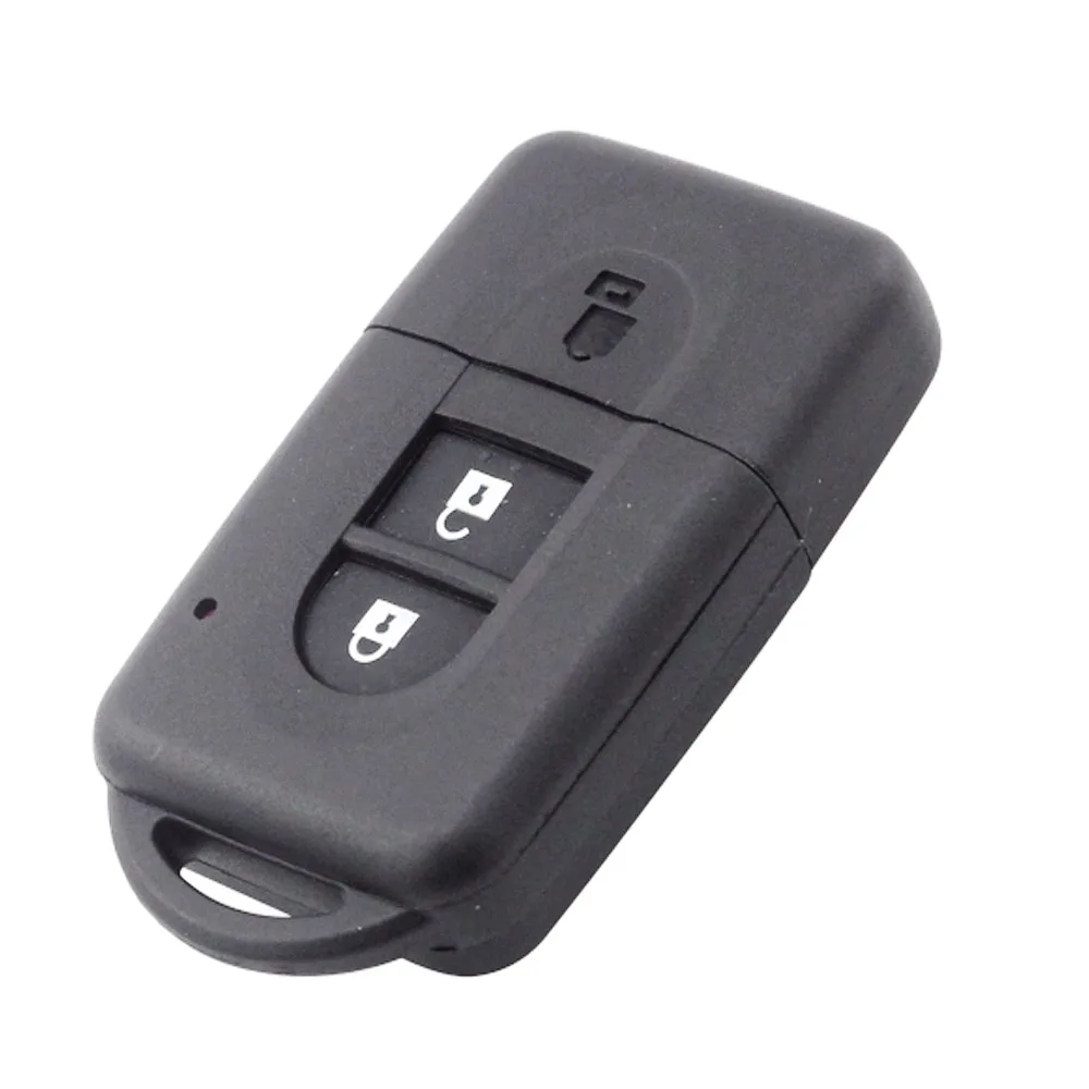Новый 2 кнопки дистанционного ключа оболочки без логотипа для Nissan Micra Xtrail Qashqai Juke Duke Uncut смарт-ключ Fob чехол Замена