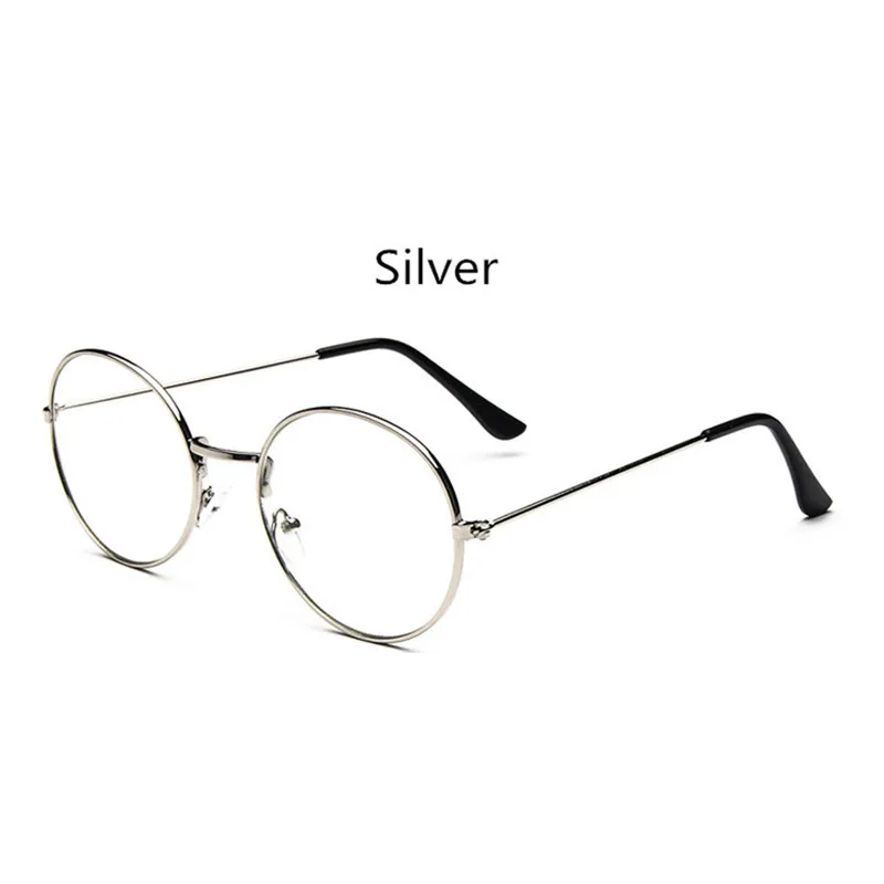 KOTTDO, новинка, дизайнерское женское стекло, es, оптическая оправа, металлическая, круглая, стеклянная оправа, es оправа, прозрачные линзы, очки, черное, серебряное, Золотое стекло для глаз - Цвет оправы: silver