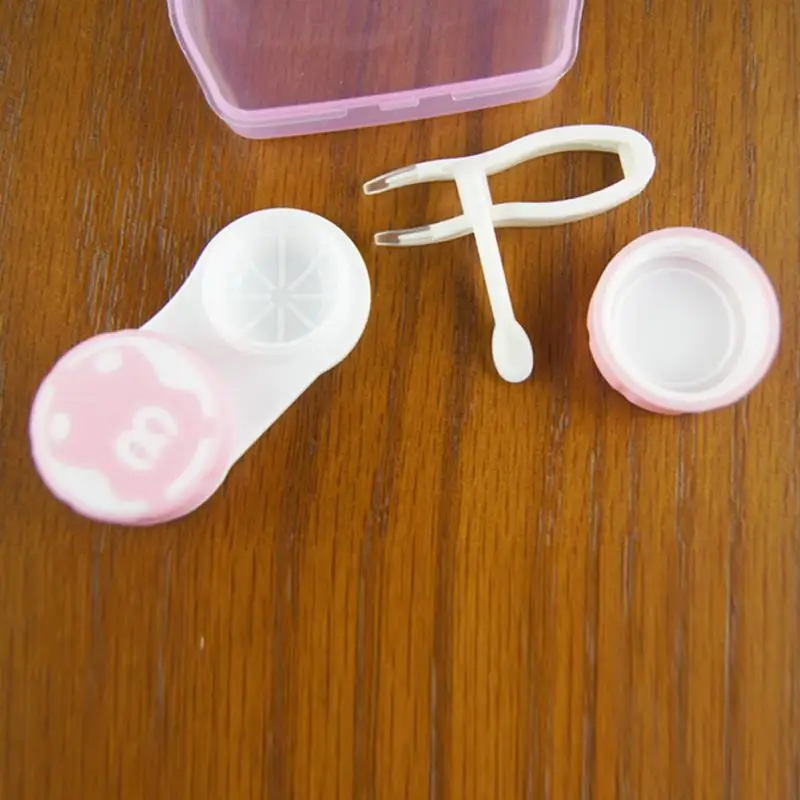 1 PC Candy Color Contact Lens Holder Storage Soaking Box Cases Contact