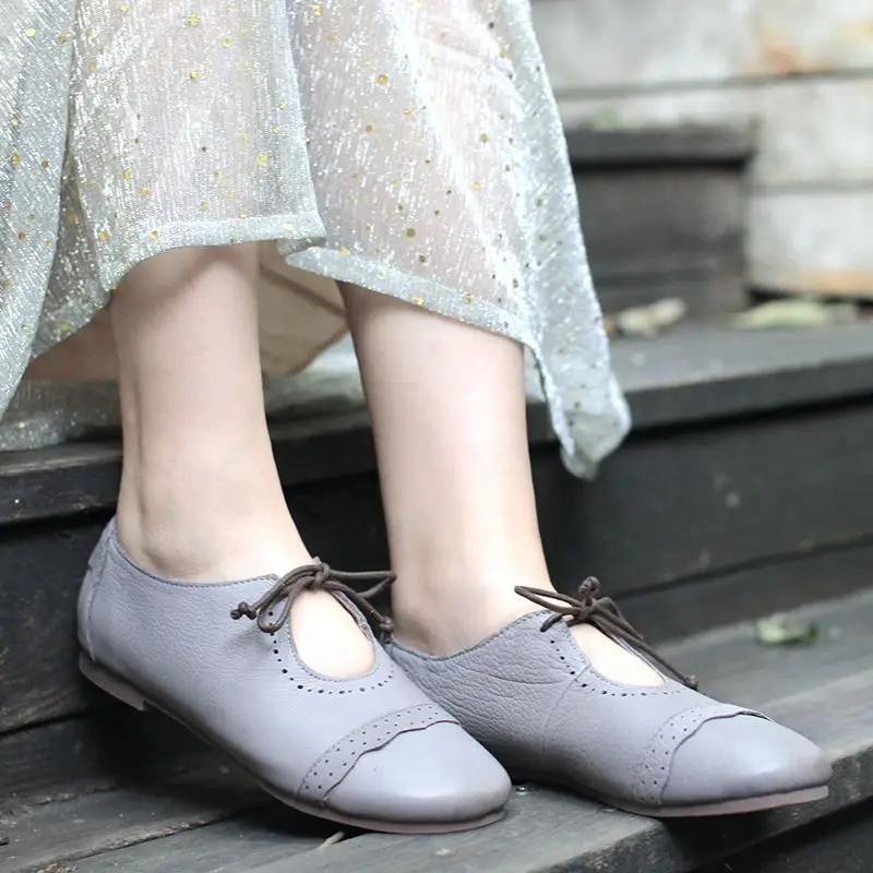 Careaymade-2018 spring new Women's casual shoes, round head comfortable lazy shoes, pure handmade genuine leather shoes Careaymade-2018 spring new Women's casual shoes, round head comfortable lazy shoes, pure handmade genuine leather shoes