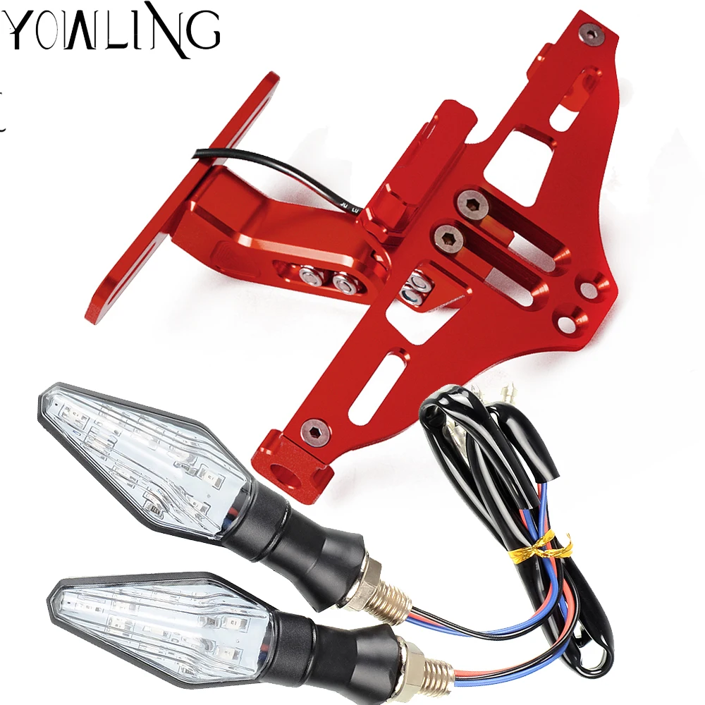 CNC держатель номерного знака мотоцикла Мото задний аккуратный со светодиодной лампой поддержка для yamaha support FZ-09 FZ 09 MT09 FZ09 R1 R3 R6 R25