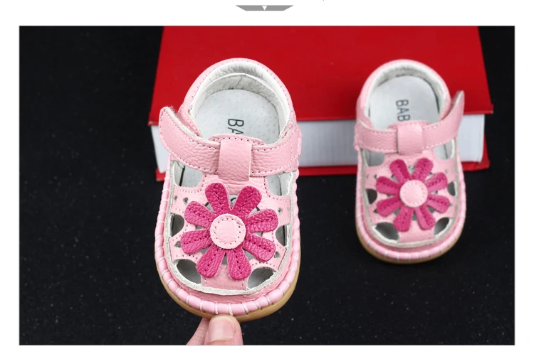 2017 Summer Cute Flower Baby Girls Sandals Princess Shoes 0 1 2 Years Old Soft Soles