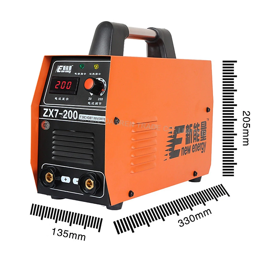 1pc DC Digital Inverter Welding Machine MMA ARC Welder zx7 200 Welder